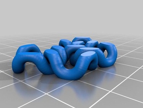 o correio de cadeia tri-malha melhorada malha pano traje tecido loop 3d print model - Mito3D