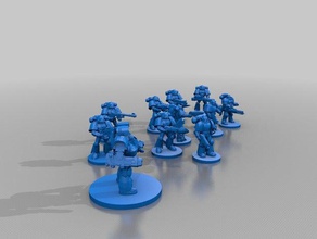 warhammer40k spacemarines de l'armée jouets & jeux un spacemarine 3d print model - Mito3D