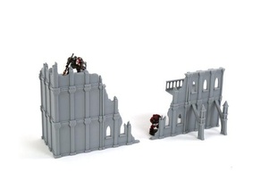 buildings catwalk toys & games dungeons dragons tabletop gaming wargaming warhammer 40k 3d print model - Mito3D