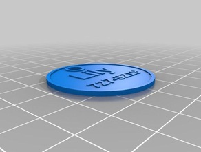 meine angepasste Runde dog tag Haustiere kundengebundene 3d print model - Mito3D