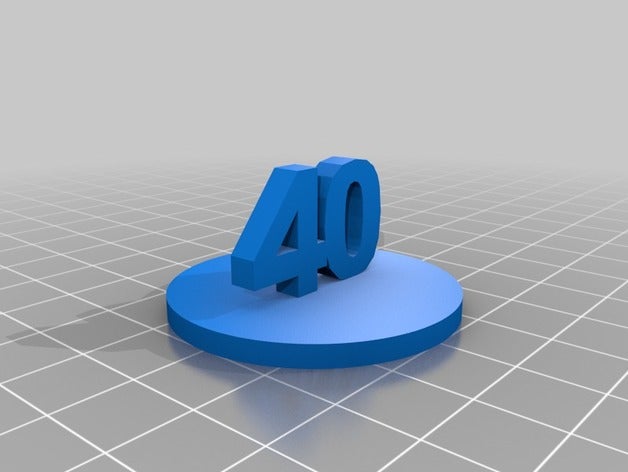 30mm 40mm 50mm proxy de base jeux 3D print model - Mito3D