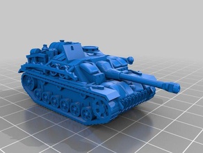 stug 111 verstauen Fahrzeuge Aufstell-pack iii tanks ww2 tank 3d print model - Mito3D