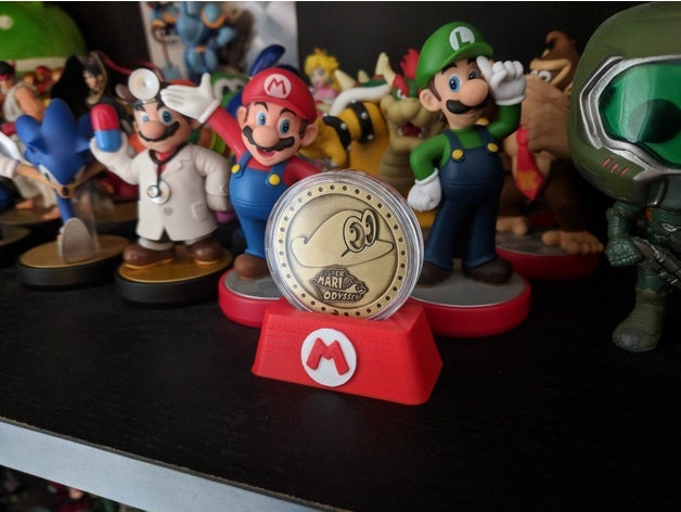 moeda de ficar super mario odyssey jogos 3D print model - Mito3D