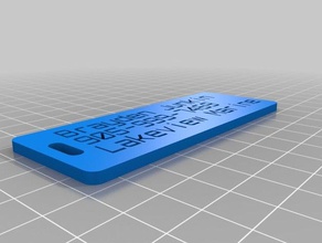 brayden Bagaj etiketi organizasyon özelleştirilmiş 3d print model - Mito3D