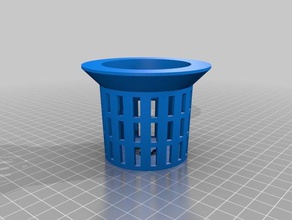 customized parametric net pot remix partial bottom shorter outdoor & garden 3d print model - Mito3D