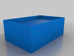 my customized divided parametric box lid metal stamps etc tool holders & boxes 3d print model - Mito3D