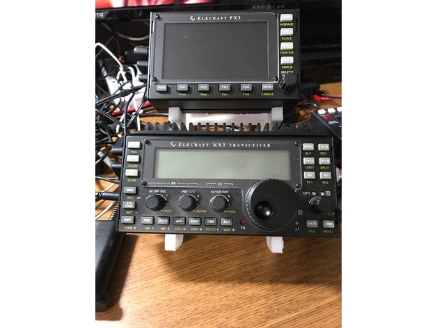 elecraft kx3 px3 stand de l'électronique la radio amateur ham kx2 qrp 3D print model - Mito3D