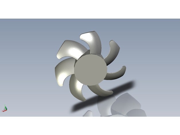 impeller 70mm hobby 3D print model - Mito3D