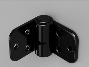 selbst schließenden Scharnier-90-snap diy 90 Grad automatisierte Tür Scharnier self-lock gerade 3d print model - Mito3D
