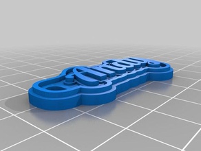llavero andy keychains customized 3d print model - Mito3D