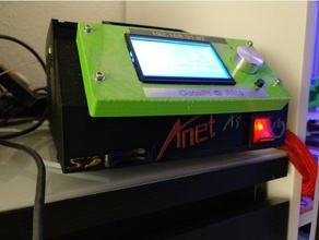 anet a8 extern box, front panel powerswitch sd-card-slot 3d-Drucker Teile 3d print model - Mito3D