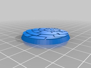 40mm medieval base magnet holes games 3d print model - Mito3D