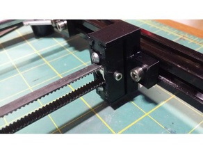 adjustable y axis tensioner 3d printer parts hictop prusa i3 idler pulley y-axis 3d print model - Mito3D