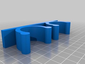 mi personalizados de encargo la pared del tubo soporte organización personalizado 3d print model - Mito3D