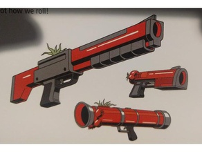 tomate pistola rick morty props cosplay prop arma costumechallenge2017 de fuego el 3d print model - Mito3D