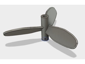 3 blades modular propeller sport & outdoors 3d print model - Mito3D