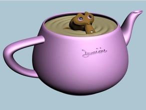 suzanne teapot art 3d print model - Mito3D