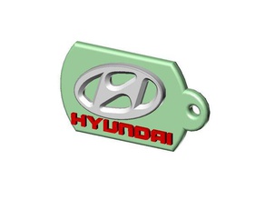 hyundai trousseau de clés l'automobile 3d print model - Mito3D