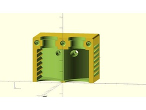 tronxy x3 - e3d-v6-dual-hot-end-mount kanalisiert kalt-end-Kühlung 3d-Drucker Teile abs e3d e3d-hotend e3d-v6 3d print model - Mito3D