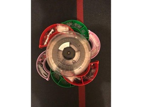 touret responsable de stockage avec bobines filament chromatik porte-outils & boîtes 3d print model - Mito3D