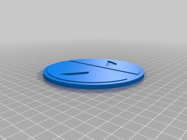 deadpool logotipo multicolor props en la montaña rusa 3D print model - Mito3D