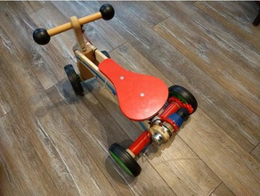 Holz-trike Elektro-set mechanische Spielzeuge 3d print model - Mito3D
