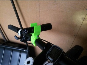 suporte da lâmpada de bicicleta esporte & ao ar livre hocus focus titular led lenser 3d print model - Mito3D