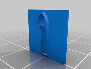 aguja uncinetto molde para acrilico liquido strumenti di disegno 3d print model - Mito3D