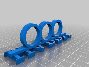 happy ring rings customized 3d print model - Mito3D