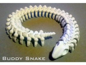 buddy snake fashion bendalbe bones bracelet costumechallenge2017 customizable halloween necklace skeleton wearable 3d print model - Mito3D