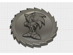 sonic maker coin signs & logos 3d print model - Mito3D