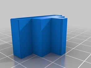 extrusión del soporte de la cuchilla - 3 cm apertura 3d barra 3d print model - Mito3D