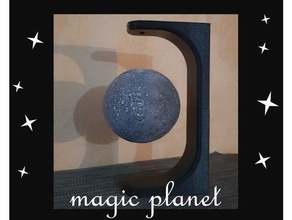 la magie de planète le bricolage l'aimant lune 3d print model - Mito3D