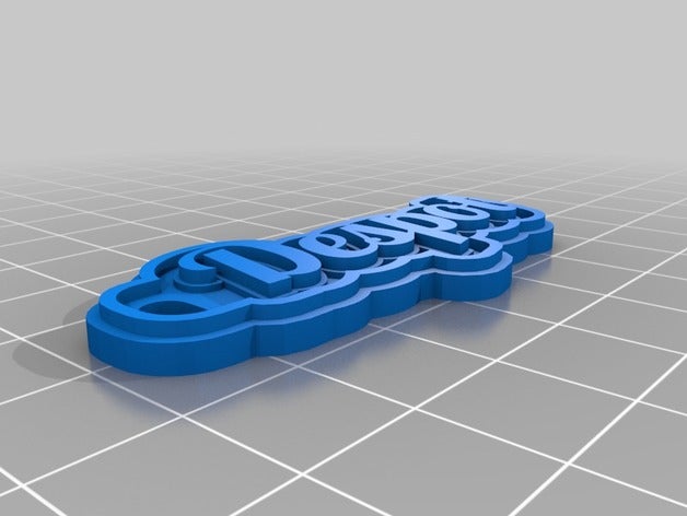 nova i portachiavi su misura 3D print model - Mito3D