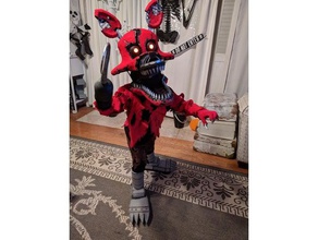 nightmare foxy costume mask hook costumechallenge2017 3d print model - Mito3D