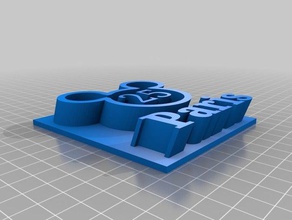 peugeot 205 grill disney logo 3d printing 3d print model - Mito3D