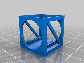 la tortura del cubo Stampa 3d prove test testo in caratteri minuscoli torture 3d print model - Mito3D