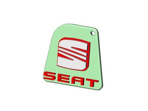 seat Schlüsselanhänger automotive 3d print model - Mito3D