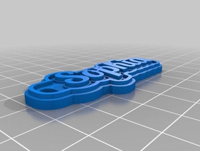 sophia Schlüsselanhänger kundengebundene 3d print model - Mito3D