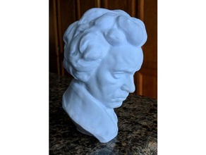 beethoven bust sculptures judgmental 3d print model - Mito3D