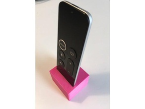 appletv 4th gen remote stand 3d printing apple tv 3d print model - Mito3D