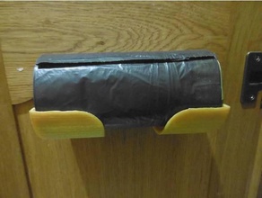 apoyo rouleau sacos poubelle 30l soporte de rollo bolsas basura los hogares la bolsa 3d print model - Mito3D