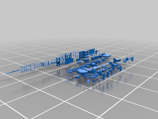 maison moderne - mobilier de poupée-maison l'architecture et l'ameublement modèles le mdn poupées poupée meubles miniature paysage modèle un jeu rôle les paysages dessus table 3D print model - Mito3D