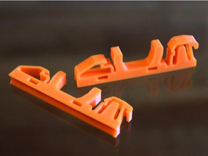din rail cable clamp electronics clip management mount 3d print model - Mito3D