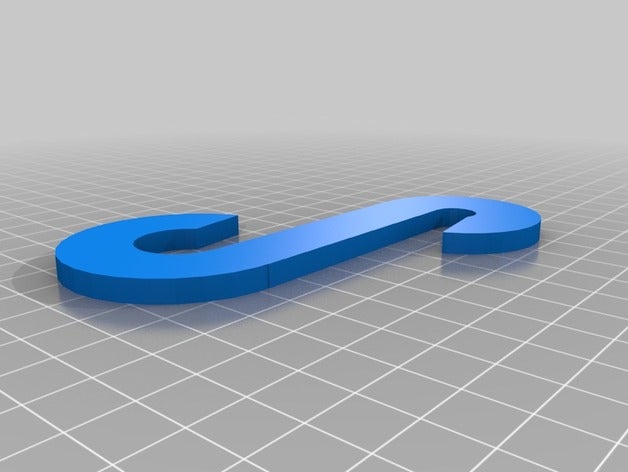 gancho les articles ménagers personnalisé 3D print model - Mito3D