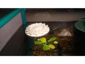 betta pad üretiliyor evcil hayvan akvaryum ıslah dekor balık pet yumurtlama 3d print model - Mito3D
