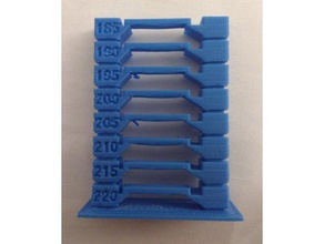customizable temperature tower slic3r 3d printing tests openscad 3d print model - Mito3D