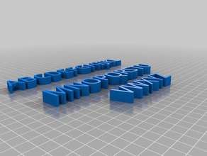 tam alfabe oyuncak & oyun aksesuarları İngilizce 3d print model - Mito3D