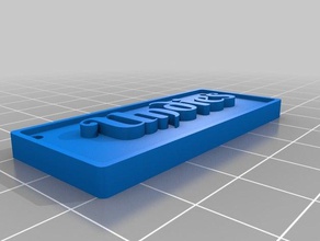 dresser labels undies signs & logos customized 3d print model - Mito3D