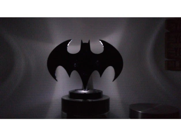 batman lamp decor 1992 3v coin cell dc comics desk fan geek joker led light movie story stuff toy 3D print model - Mito3D